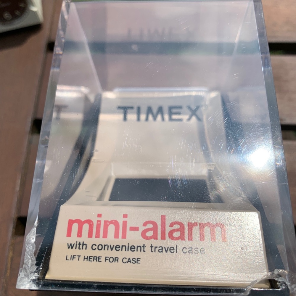 Vintage Timex travel clock.